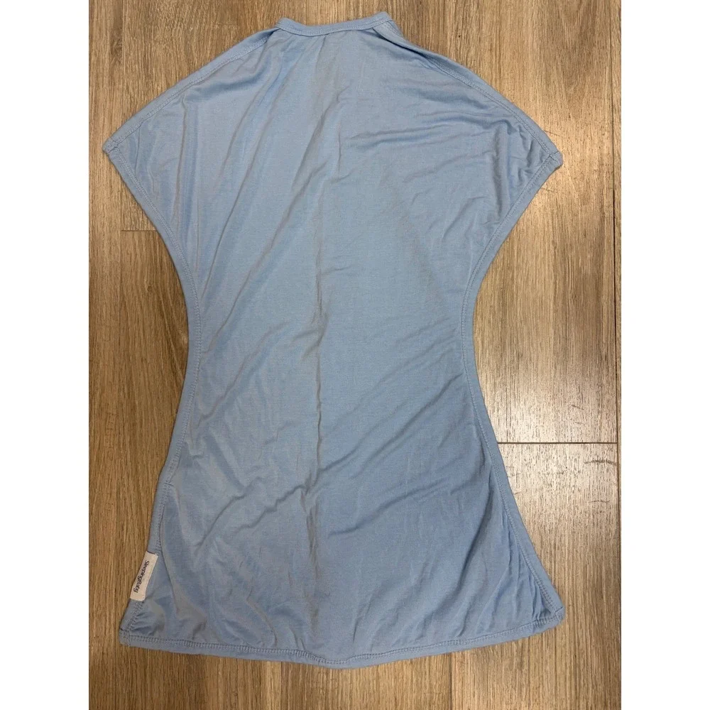 Sleeping Baby EverSoft Bamboo Zipadee-Zip Swaddle Transition Blue XS 3-6 Months